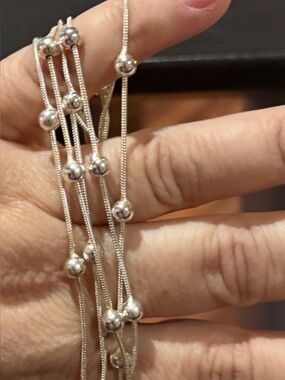 5 strand sterling 925 bracelet 7”